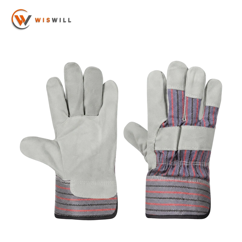 14 inch white cowhide gloves